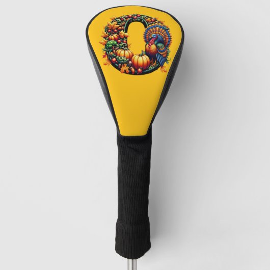 Gift letter o Thanksgiving style  ゴルフヘッドカバー (正面)