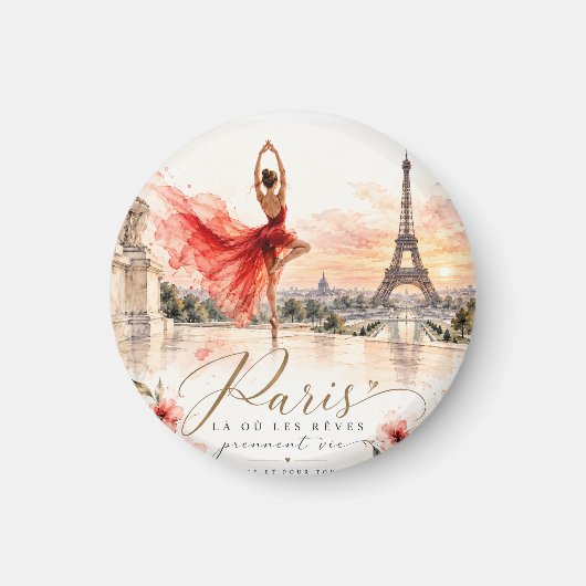 Gift of a trip to Paris for a loved one マグネット (正面)