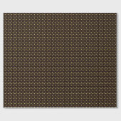 Gift package, wrapping paper with gold foil effect ラッピングペーパー (フラット)