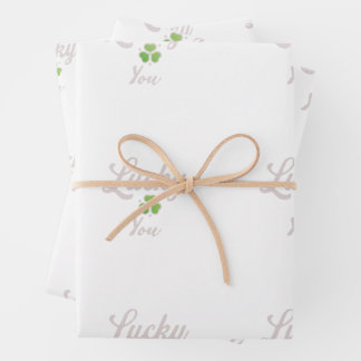 Gift paper Lucky you  ラッピングペーパーシート
