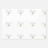 Gift paper Lucky you  ラッピングペーパーシート (正面)