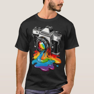 Gift Photographer Rainbow Photo Birthday Christmas Tシャツ