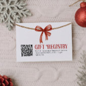  Gift QR Code Registry Card エンクロージャーカード