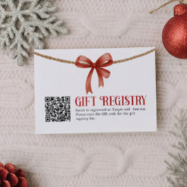 Gift QR Code Registry Card エンクロージャーカード