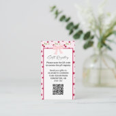 Gift Registry Cherry Baby Shower QR Code エンクロージャーカード (スタンド正面)