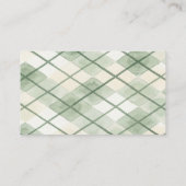  Gift Registry QR Code Cute Golfing Teddy Bear エンクロージャーカード (裏面)