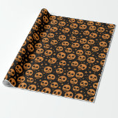 Gift Retro pumpkin design for Halloween ラッピングペーパー (アンロールド)