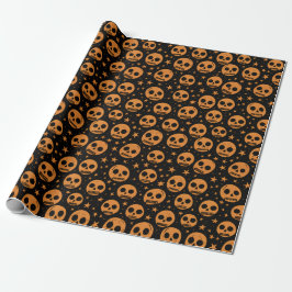 Gift Retro pumpkin design for Halloween ラッピングペーパー