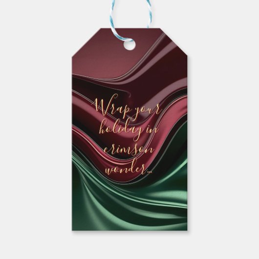 Gift tag in stylish abstract graphic ギフトタグ (正面)