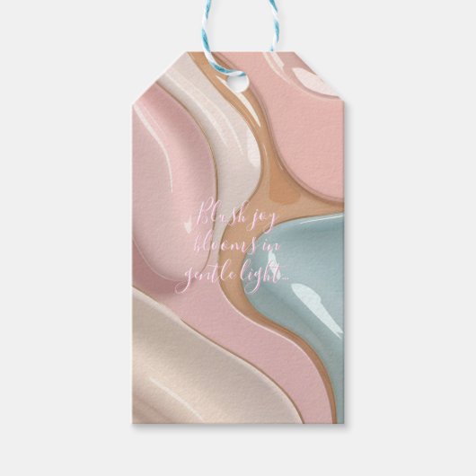 Gift tag in stylish abstract graphic ギフトタグ (正面)