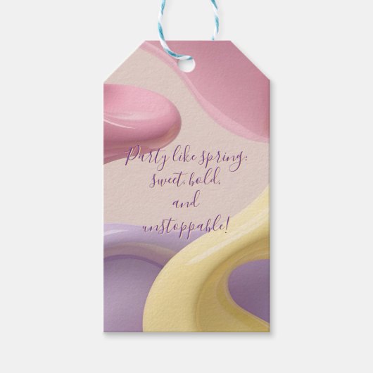 Gift tag in stylish abstract graphic ギフトタグ (正面)