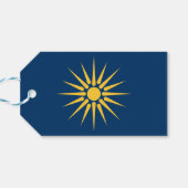 Gift Tag with Flag of Macedonia, Greece ギフトタグ (裏面横)