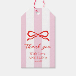  Gift Tags Baby's first birthday with soft pink. ギフトタグ