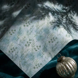 Gift Tissue Paper – Watercolor Eucalyptus Pattern 薄葉紙