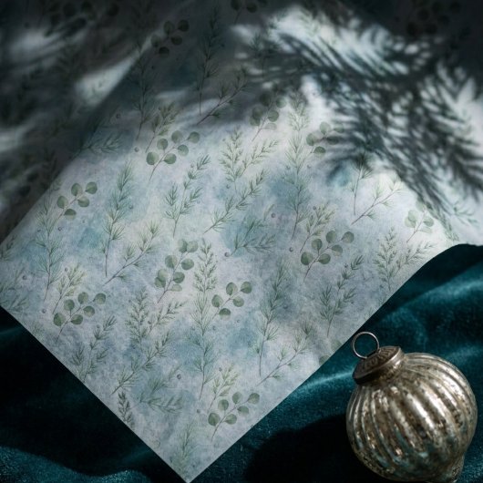 Gift Tissue Paper – Watercolor Eucalyptus Pattern 薄葉紙