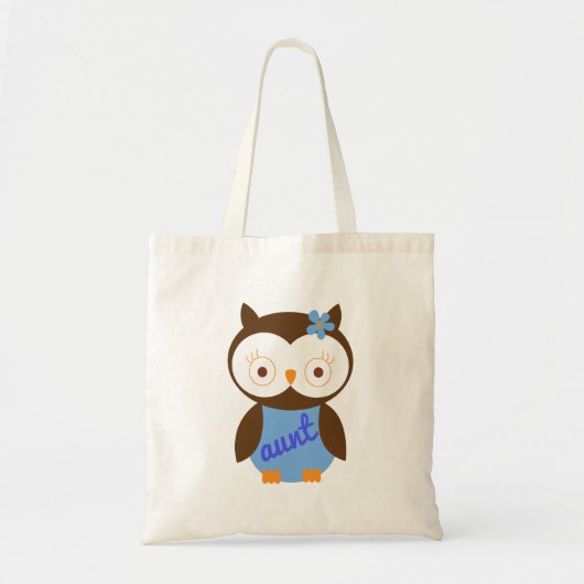 Gift With Owl叔母さん トートバッグ (正面)