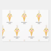 Gift wrap sheets Birthday Girl Vanessa Vanilla ラッピングペーパーシート (正面2)