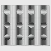 Gift Wrap - Striped Optical Illusion ラッピングペーパー (フラット)