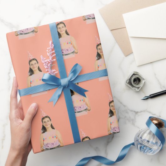 Gift wrap with personalized faces ラッピングペーパー (ギフト)
