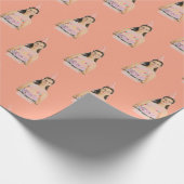 Gift wrap with personalized faces ラッピングペーパー (角)