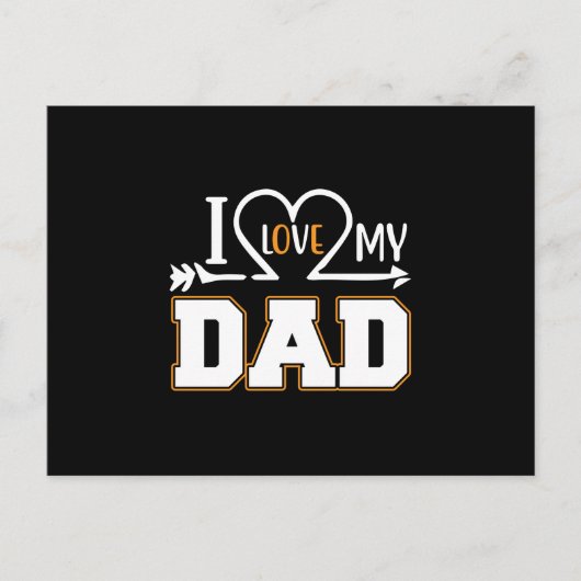 Gifts Dad | I Love My Father ポストカード (正面)