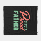 Gifts Dad | Proud Father フリースブランケット (正面(横))