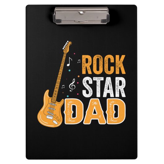 Gifts Dad | Rock Star Dad クリップボード (正面)