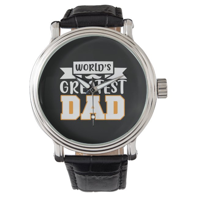 Gifts Dad | World's Greatest Dad 腕時計 (正面)