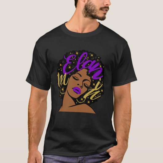Gifts Ethnic Beauty Afro Diva Lips Black Girl Magi Tシャツ (正面)