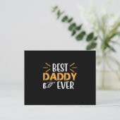 Gifts Father | Best Daddy Ever ポストカード (スタンド正面)