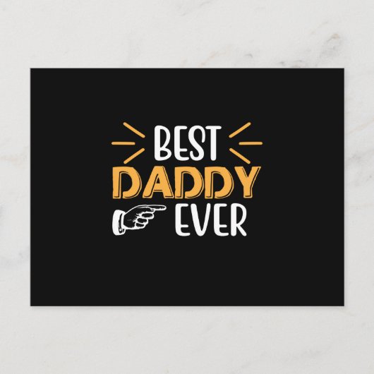 Gifts Father | Best Daddy Ever ポストカード (正面)
