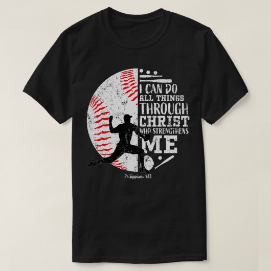 Gifts For Baseball Pitchers Boys Kids Teens Christ Tシャツ (デザイン正面)