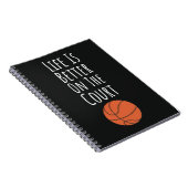 Gifts For Basketball Players Team Sports Fan ノートブック (右側)