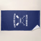 Gifts For Crew Rowers Rowing Boat Rowboat Racing ビーチタオル (正面)