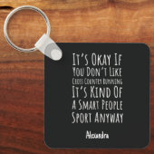 Gifts For Cross Country Runners Funny XC Team キーホルダー (正面)