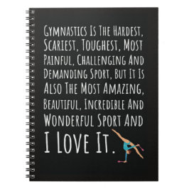 Gifts For Gymnastics Lover Gymnast Girls Sports ノートブック