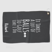 Gifts For Male Golfers Personalized Funny Guys Men ゴルフタオル (横)