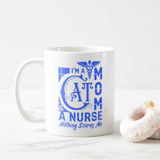 Gifts for Nurse Cat Mom コーヒーマグカップ (ドーナツ)