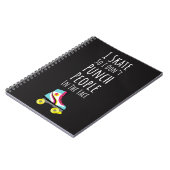 Gifts For Roller Derby Players Skating Team Quote ノートブック (左側)