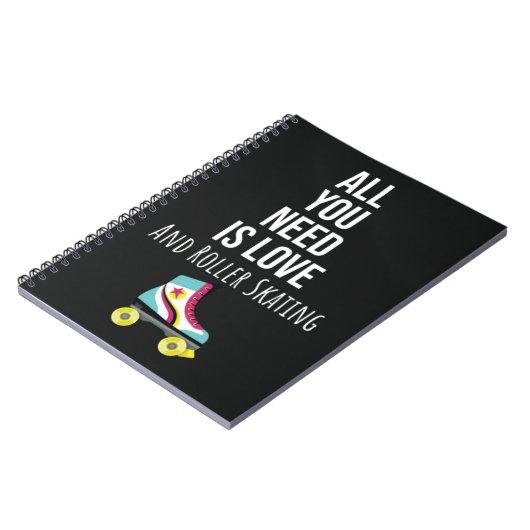 Gifts For Rollerskaters Rollerskating Rollerskates ノートブック (左側)