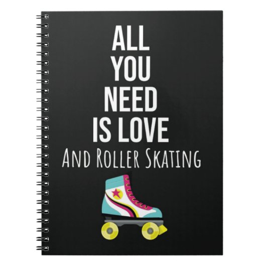 Gifts For Rollerskaters Rollerskating Rollerskates ノートブック (正面)