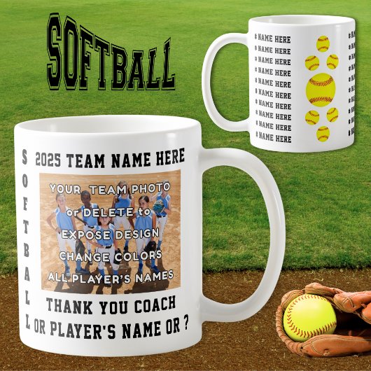 Gifts for Softball Coaches or Players. Softball コーヒーマグカップ