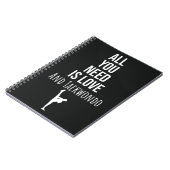 Gifts For Taekwondo Student Fighting Self Defense ノートブック (左側)