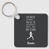 Gifts For Ultra Marathon Runner Personalized Funny キーホルダー (正面)