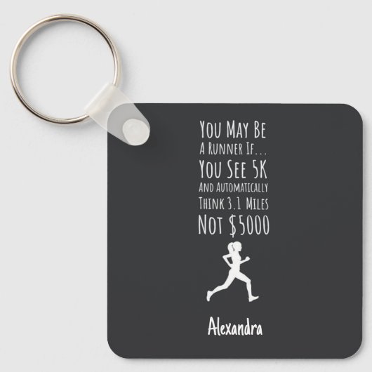 Gifts For Ultra Marathon Runner Personalized Funny キーホルダー (正面)