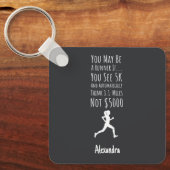 Gifts For Ultra Marathon Runner Personalized Funny キーホルダー (正面)