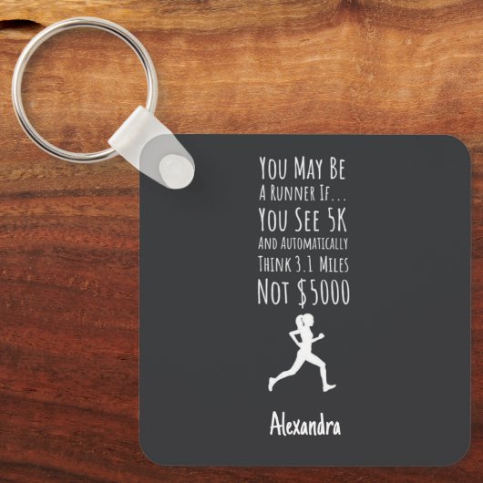 Gifts For Ultra Marathon Runner Personalized Funny キーホルダー (正面)