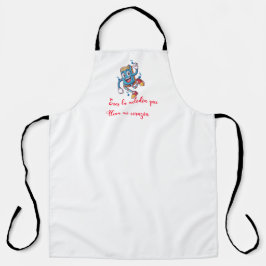 Gifts for Valentine day funny melody エプロン