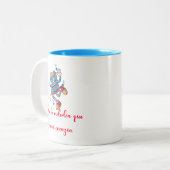 Gifts for Valentine day funny melody ツートーンマグカップ (正面左)