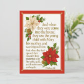 Gifts of Grace – Matthew 2:11 Christmas Blessing シーズンカード (スタンド正面)